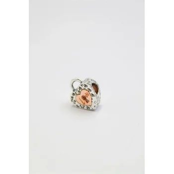 Pn Bileklik Kalp Charm - Gümüş