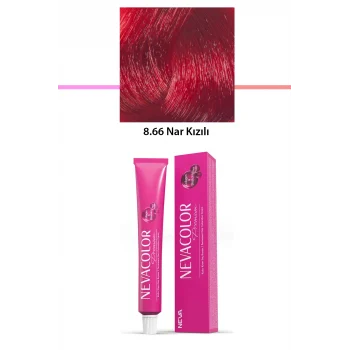 Premium 8.66 Nar Kızılı - Kalıcı Krem Saç Boyası 50 g Tüp