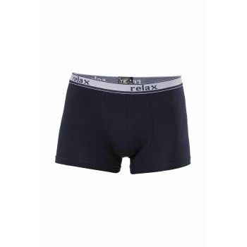 Relax Pamuklu Esnek Erkek Boxer Lacivert - 1268A