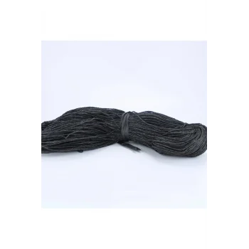 Siyah Renk Çile Kağıt İp Çanta Ipi Supla Ipi  No:12 - (550-600 gr)