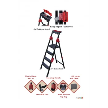 Strong Merdiven 3+1 Basamaklı Merdiven Royaleks-STRONG31
