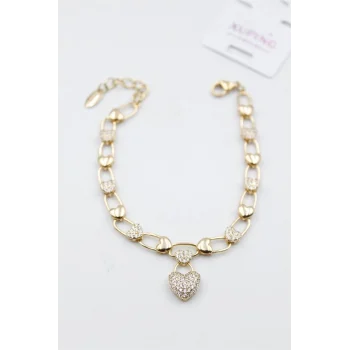 Taşlı Vip Bileklik - Rose