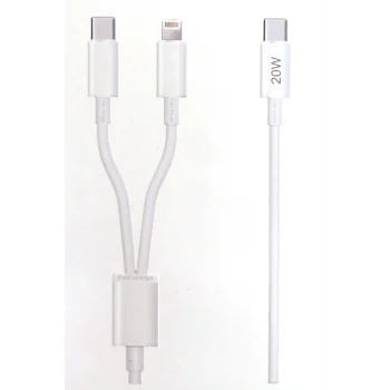 Yeni Nesil USB-C to Lightning USB-C Hızlı Şarj ve Data Kablosu 5.0A Hızlı Kablo 1 metre 20W