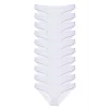 10 adet Süper Eko Set Likralı Kadın Slip Külot Beyaz