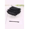 50 Adet Siyah Tel Toka 1.inci Kalite Çelik Tek Toka Black