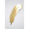 Çelik Tüy Broş - Altın