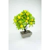 Dekor Ağaç Limon Ağacı Saksılı Dekoratif Ağaç Biblo 24x13 cm