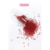 Dökme Cam Kum Boncuk (11/0) 2 mm - 20 Gram -  Şeffaf Koyu Kırmızı - BNC015