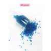 Dökme Cam Kum Boncuk (11/0) 2 mm - 60 Gram -  Şeffaf Mavi - BNC042