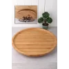 Dönerli Bambu Sunum Tabağı 30 Cm Royaleks-DS3030