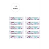 J-250 Jumbo Boy Çöp Torbası 80 x 110 cm 10 Lu Rulo x 10 Paket = 100 Adet (Mavi)