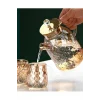 Kabartmalı Bambu Kapaklı Borosilikat Cam Demlik 1500ml Royaleks-CM-2005