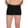 Likralı Erkek Boxer Şort Siyah 1097B