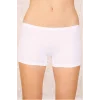 Likralı Süprem Bayan Boxer Short Beyaz 2100B
