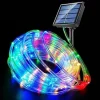 Mey İthalat® 10 Metre 100 LED Solar RGB Işık Şeffaf Kablolu