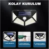 Mey İthalat® 100 Led Dış Mekan Solar Aydınlatma Fotoselli Solar Lamba