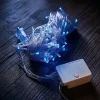 Mey İthalat® 10m 100 Led Damla Uçlu Mavi Işık Şeffaf Kablo
