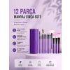 Mey İthalat® 12li Makyaj Fırça Seti Yumuşak Kıllı Profesyonel Kullanıma Uygun