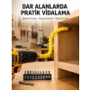 Mey İthalat® 12 Parça Akrobat Bits Seti Çok Amaçlı Vidalama Dayanıklı Çelik Yeni Nesil