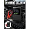 Mey İthalat® 12.000 mAh Şarjlı Araç Akü Takviye ve Işıklı Hava Kompresörü Yeni Nesil