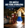 Mey İthalat® 12V LED Ampul Timsah Kıskaçlı Taşınabilir Aydınlatma