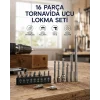 Mey İthalat® 16 Parça Bits, Adaptör Ve Tornavida Ucu Seti