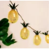 Mey İthalat® 2 Metre 10 LED Pilli 2 Kademeli Ananas Led Işık