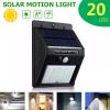Mey İthalat® 20 Ledli Hareket Sensörlü Dış Mekan Solar Lamba