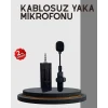 Mey İthalat® 20 Metre Menzilli Kablosuz Yaka Mikrofonu Gürültü Engelleyici