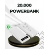 Mey İthalat® 20.000mAh Taşınabilir Powerbank PD Teknolojili Çift USB Çıkışlı