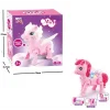 Mey İthalat® 2570 YÜRÜYEN PİLLİ AT PEMBE