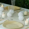 Mey İthalat® 2m 10lu Işıklı Beyaz Top Dekoratif Süs