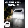 Mey İthalat® 3 in 1 Solar Duvar Lambası – IP65 Su Geçirmez, Hareket Sensörlü Yeni Nesil