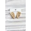 Mey İthalat® 316L Çelik Gold Renk Vintage Kadın Küpe