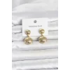Mey İthalat® 316L Çelik Gold Renk Vintage Model Kadın Küpe