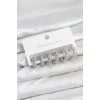 Mey İthalat® 316L Çelik Gümüş Renk Zirkon Taşlı Halka Küpe Seti