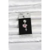 Mey İthalat® 316L Cerrahi Çelik Pembe Zirkon Taşlı Model Göbek Piercing