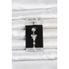 Mey İthalat® 316L Cerrahi Çelik Sallantılı Zirkon Taşlı Model Göbek Piercing