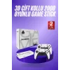 Mey İthalat® 3D 4K HD 2.4G Game Stick 4K Ultra Hd Oyun Konsolu Çift Kollu