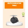Mey İthalat® 4 cm Kilit Mekanizmalı Mobilya Ayağı Tekli