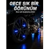 Mey İthalat® 4lü LED Sibop Işığı Hareket Sensörlü Araç Lastik Sibop Lambası