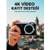 Mey İthalat® 48 MP Dijital Kamera 4K Video Çekim Özellikli Kompakt Tasarım