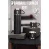 Mey İthalat® 500 ml Kapasiteli Taşınabilir Basınçlı Termos Seti Günlük Kullanım için İdeal