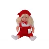 Mey İthalat® 5214 60 CM TRİKOLU TULUMLU SAÇLI BÜYÜK BEBEK
