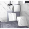 Mey İthalat® 6 Adet Yapışkanlı Beyaz Mermer Desenli Sticker 30x30 cm