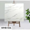 Mey İthalat® 6 Adet Yapışkanlı Beyaz Mermer Desenli Sticker 30x30 cm
