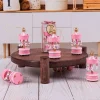 Mey İthalat® 6lı Ufak Atlı Karınca Açık Pembe