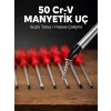 Mey İthalat® 7 Parça Tornavida Seti Manyetik Uç Ergonomik Sap