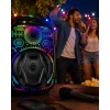Mey İthalat® 8 İnç Taşınabilir Karaoke Hoparlör Mikrofonlu RGB Işıklı Bluetooth Speaker