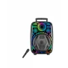 Mey İthalat® 8 İnç Taşınabilir Karaoke Hoparlör Mikrofonlu RGB Işıklı Bluetooth Speaker